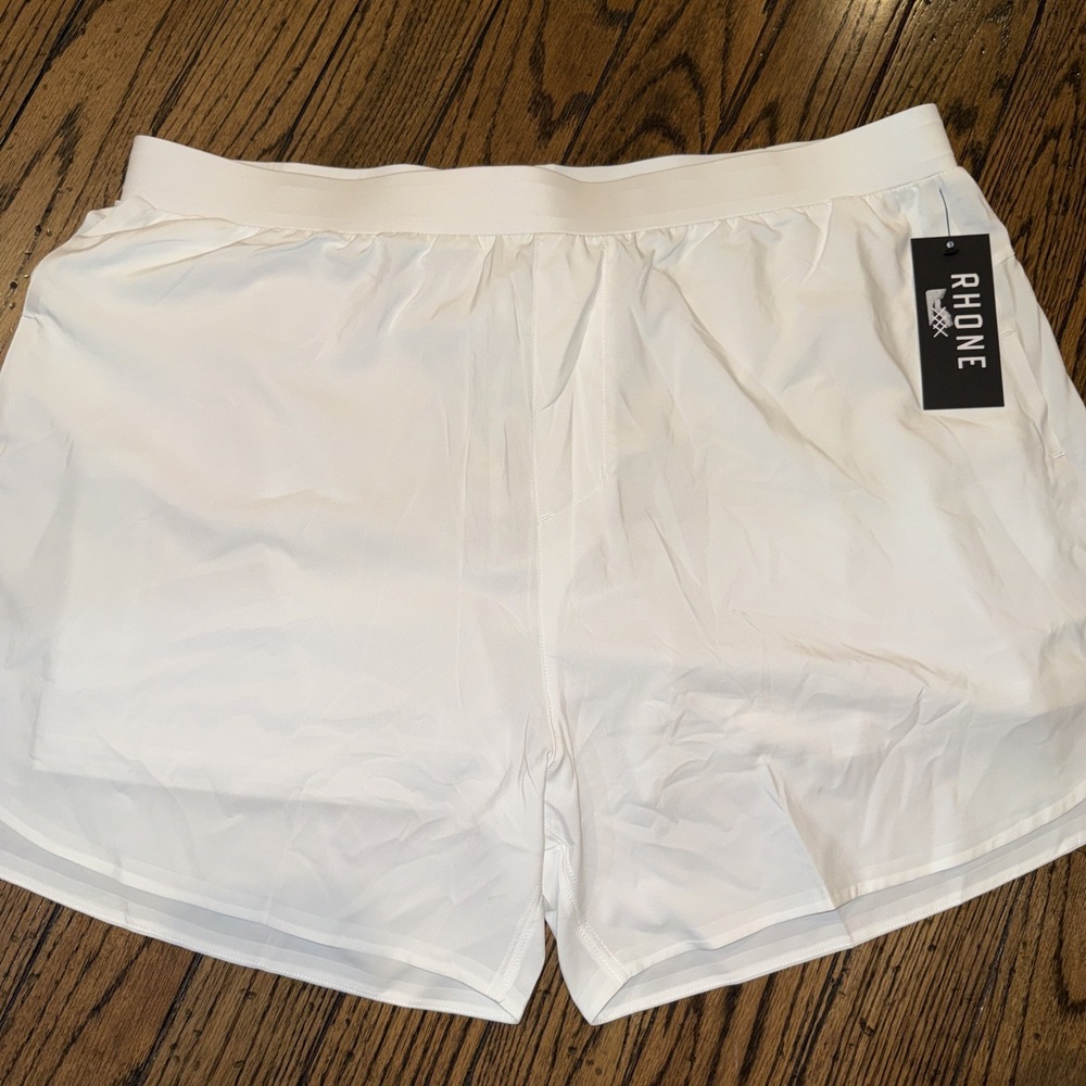 Rhone Men's Extra Mile 5"‎ Performance Lined Running Shorts White NWT Size XXL
